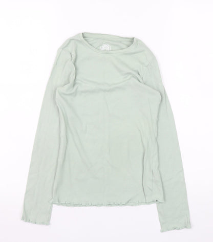 Girls UK Size 10-11 Years F&F Green Pullover Jumper