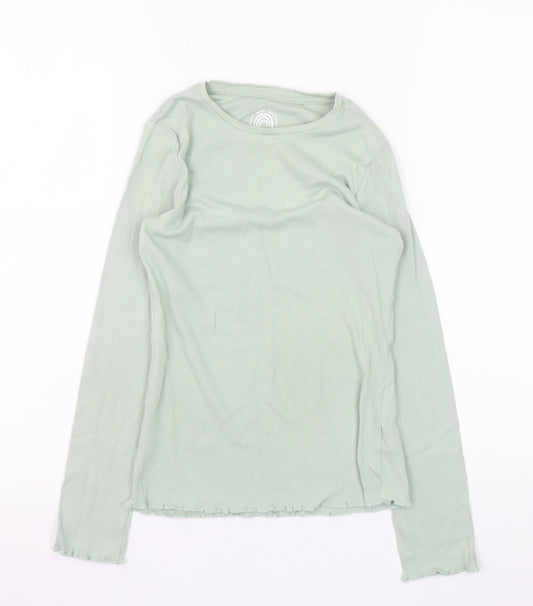 Girls UK Size 10-11 Years F&F Green Pullover Jumper