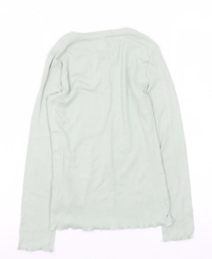 Girls UK Size 10-11 Years F&F Green Pullover Jumper