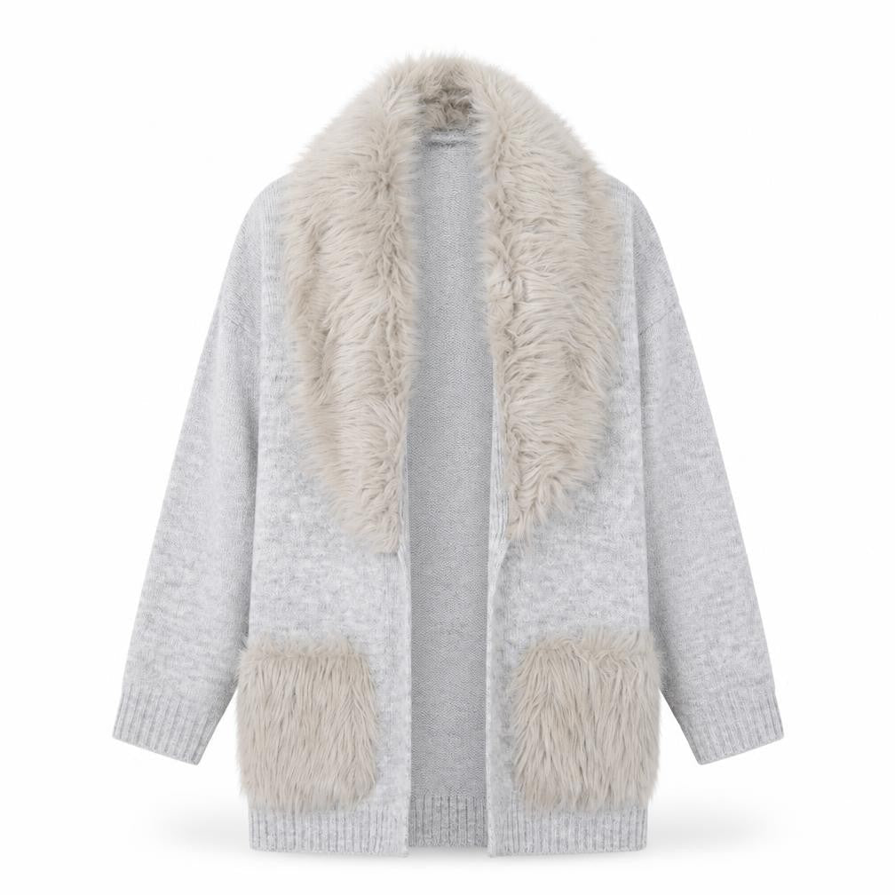 Girls UK Size 8-9 Years F&F Kids Grey Cardigan Jumper