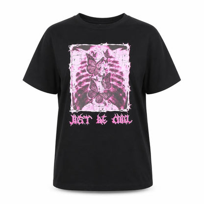 Womens UK Size S SheIn Black Basic T-Shirt