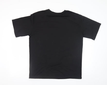 Womens UK Size S SheIn Black Basic T-Shirt