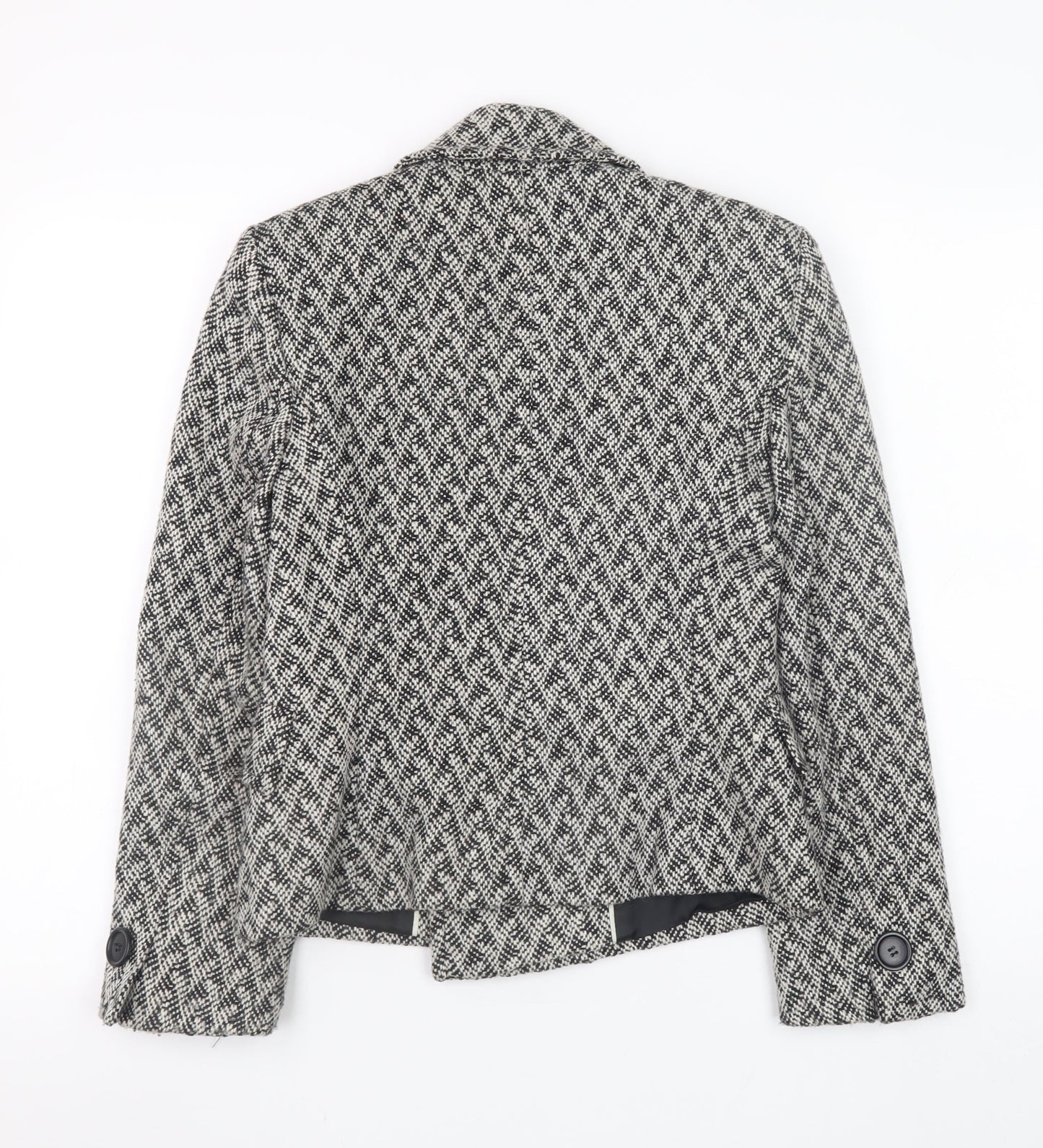 Womens UK Size 8 Marks and Spencer Grey Pea Coat