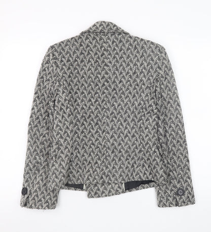 Womens UK Size 8 Marks and Spencer Grey Pea Coat