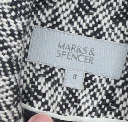 Womens UK Size 8 Marks and Spencer Grey Pea Coat