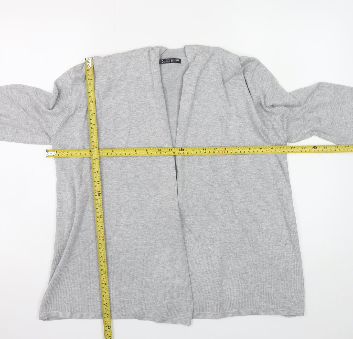 Womens UK Size L Dunnes Grey Cardigan Jumper