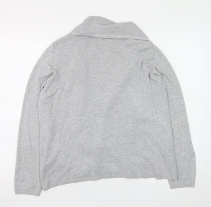 Womens UK Size L Dunnes Grey Cardigan Jumper