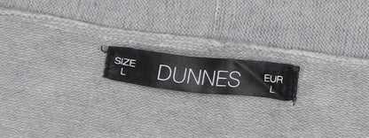 Womens UK Size L Dunnes Grey Cardigan Jumper