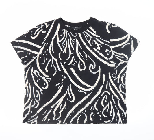 Womens UK Size 18 NEXT Black Basic T-Shirt