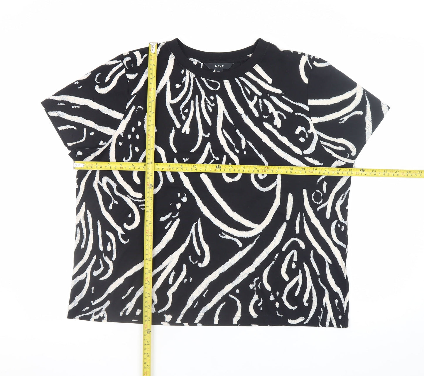 Womens UK Size 18 NEXT Black Basic T-Shirt