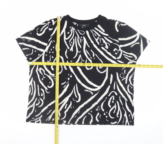 Womens UK Size 18 NEXT Black Basic T-Shirt