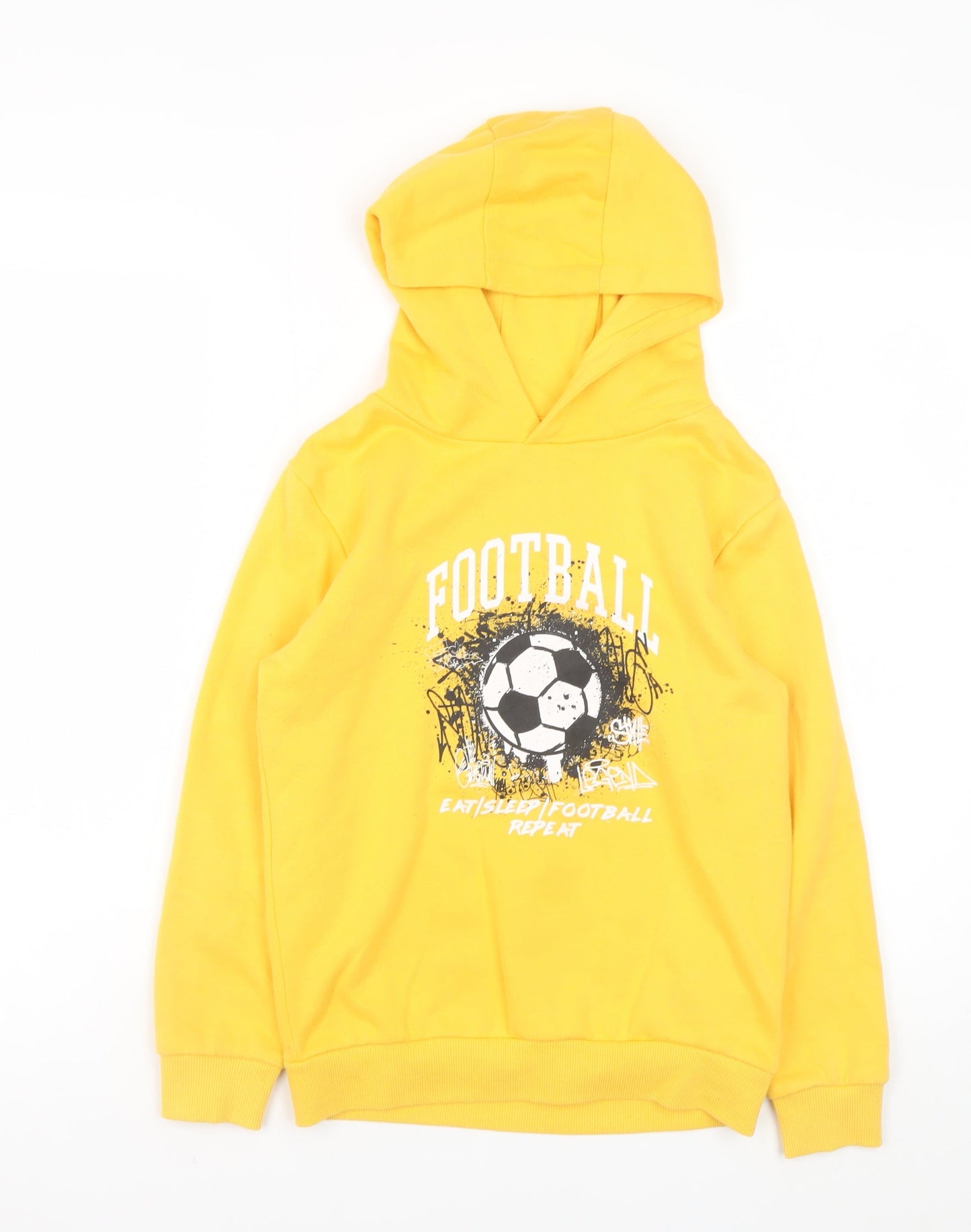 Boys UK Size 9-10 Years Dunnes Stores Yellow Pullover Hoodie