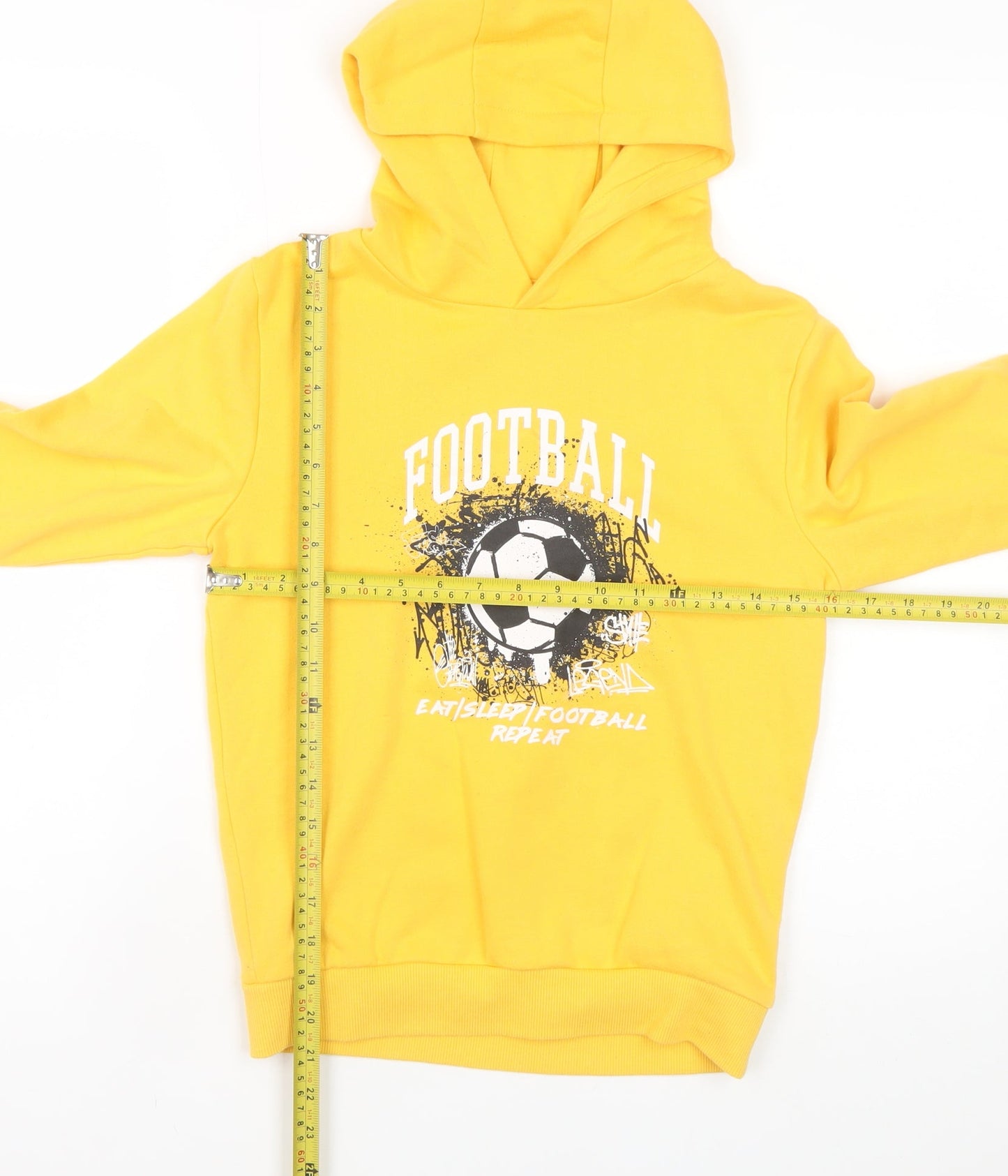 Boys UK Size 9-10 Years Dunnes Stores Yellow Pullover Hoodie