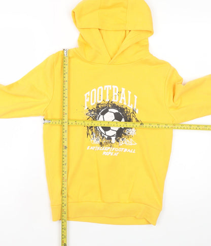 Boys UK Size 9-10 Years Dunnes Stores Yellow Pullover Hoodie