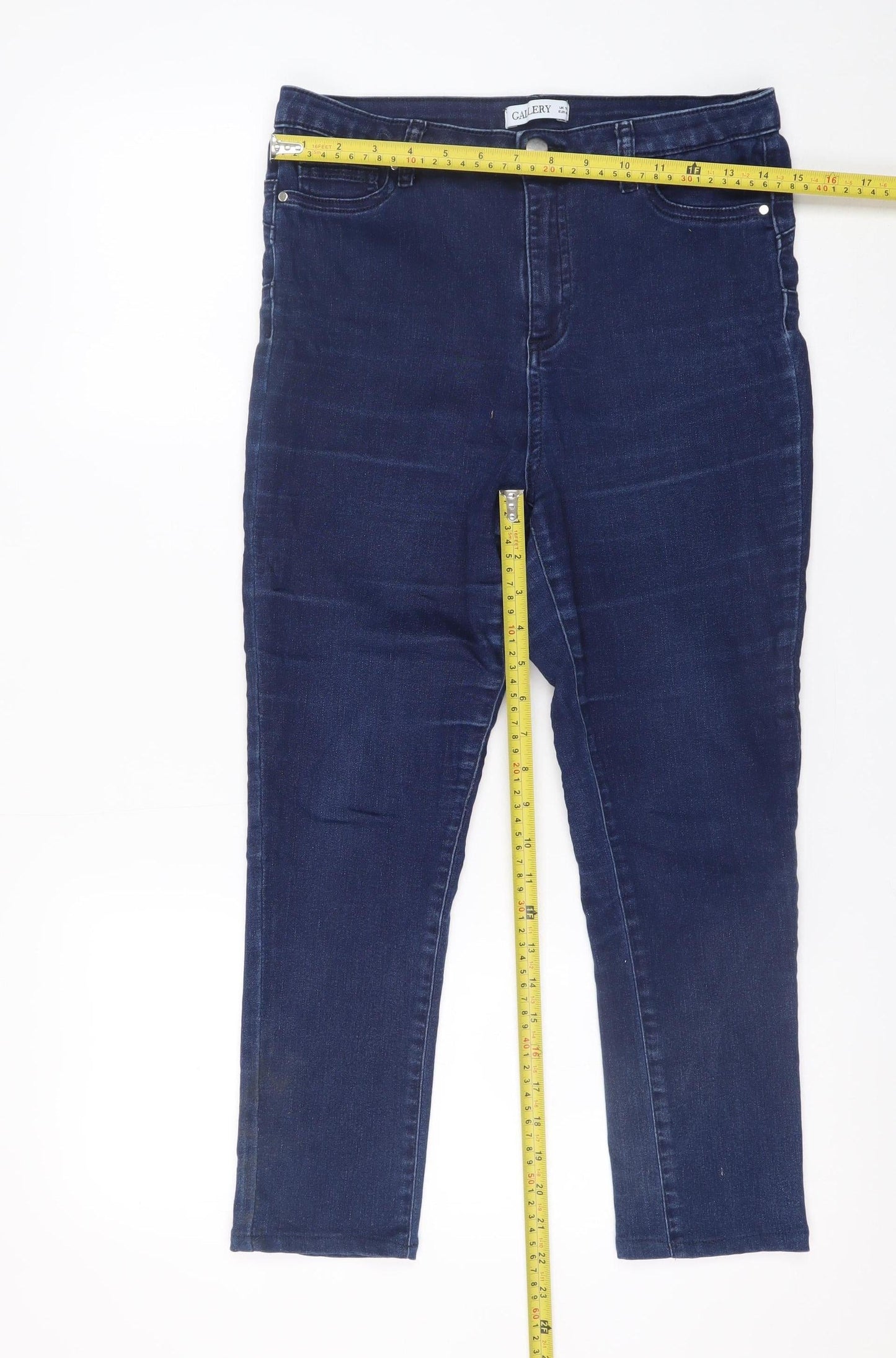 Womens UK Size 12 Gallery Slim Fit Skinny Blue Jeans