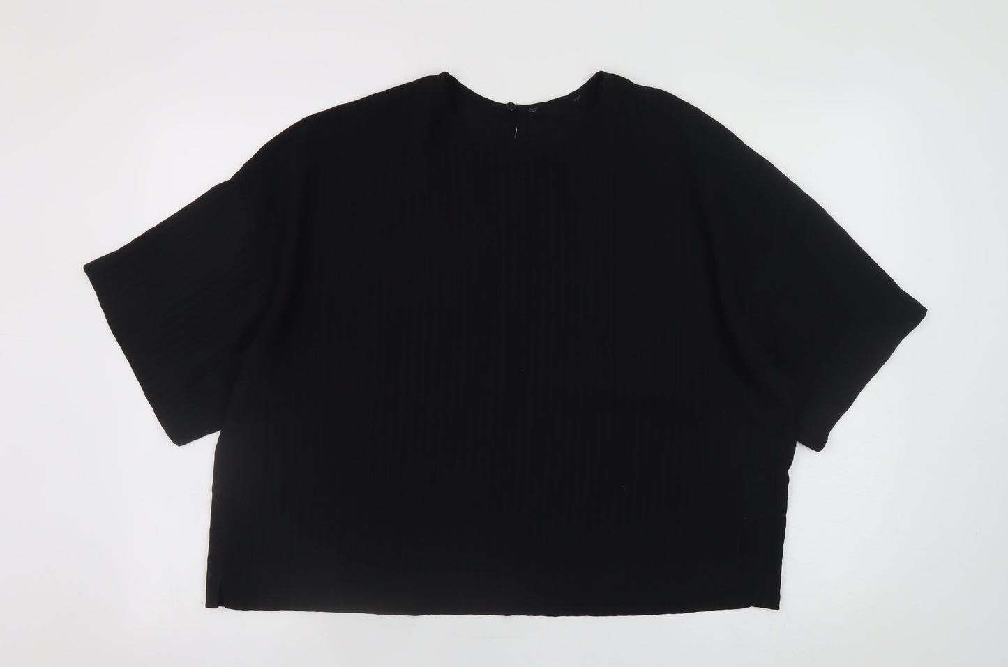 Womens UK Size 16 Primark Black Basic Blouse