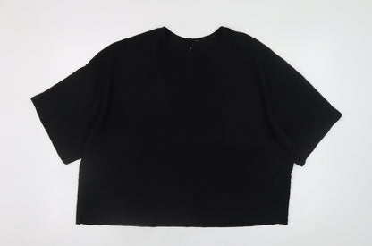 Womens UK Size 16 Primark Black Basic Blouse