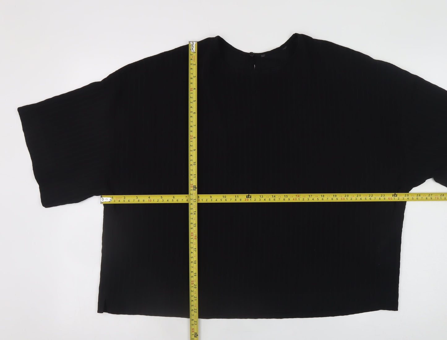 Womens UK Size 16 Primark Black Basic Blouse