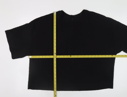 Womens UK Size 16 Primark Black Basic Blouse