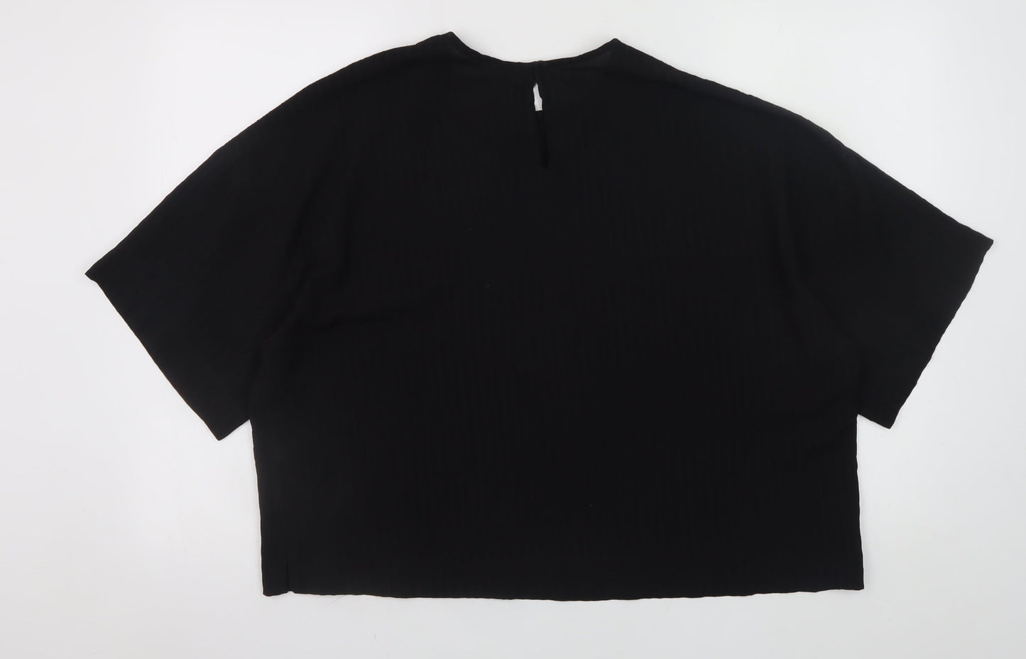 Womens UK Size 16 Primark Black Basic Blouse