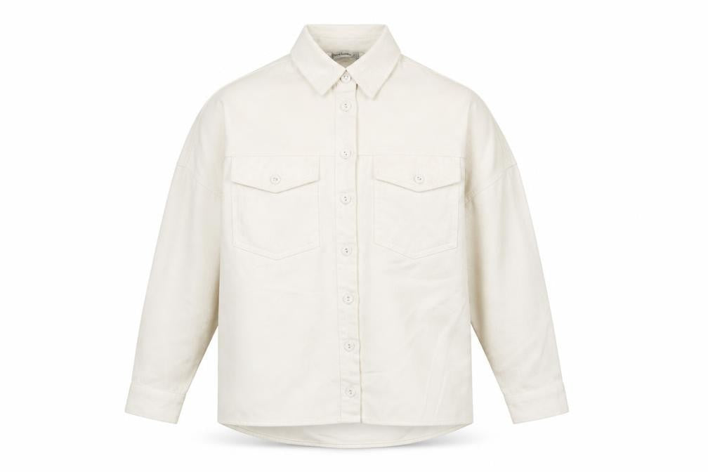 Womens UK Size XS Stradivarius Ivory Basic Jacket