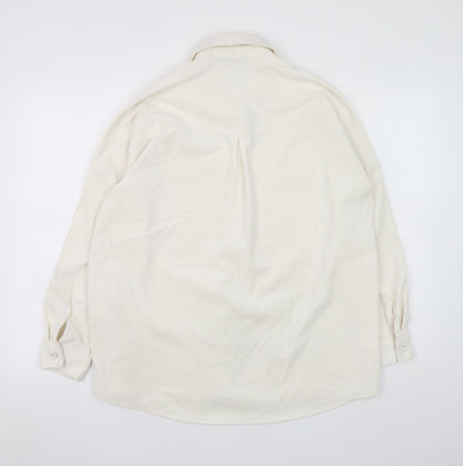 Womens UK Size XS Stradivarius Ivory Basic Jacket