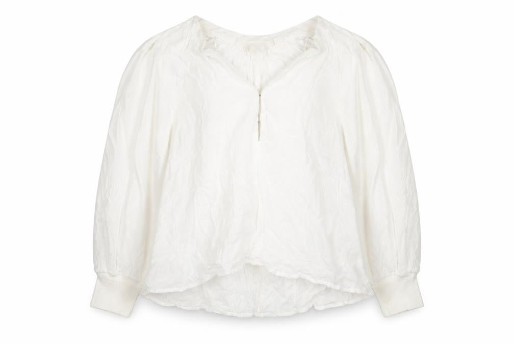 Womens UK Size 8 H&M White Tunic Blouse