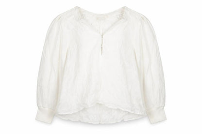 Womens UK Size 8 H&M White Tunic Blouse