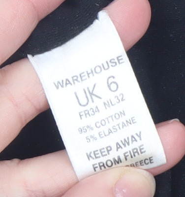 Womens UK Size 6 Warehouse Straight & Pencil Jersey Skirt