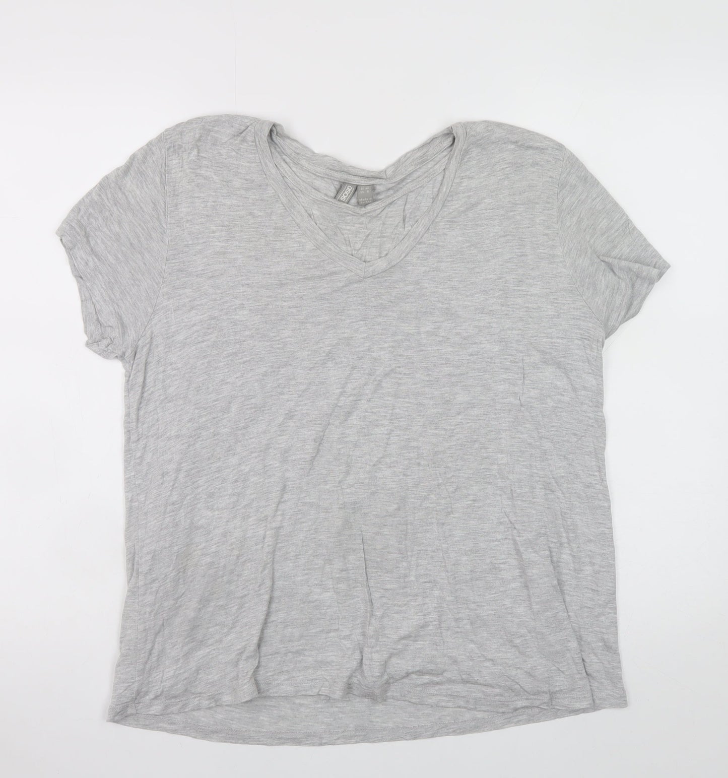 Womens UK Size 12 ASOS Grey Basic T-Shirt