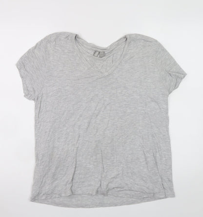 Womens UK Size 12 ASOS Grey Basic T-Shirt