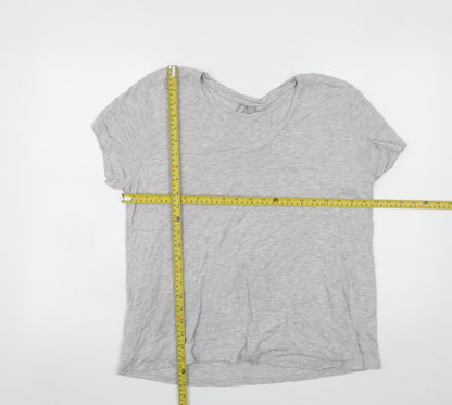 Womens UK Size 12 ASOS Grey Basic T-Shirt