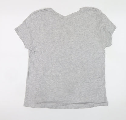 Womens UK Size 12 ASOS Grey Basic T-Shirt