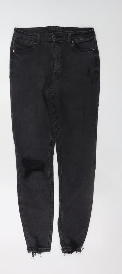 Womens UK Size 10 Denim Co Slim Fit Skinny Black Jeans