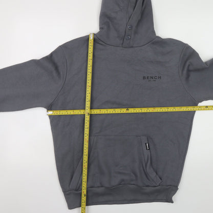 Mens UK Size M Bench Grey Pullover Hoodie