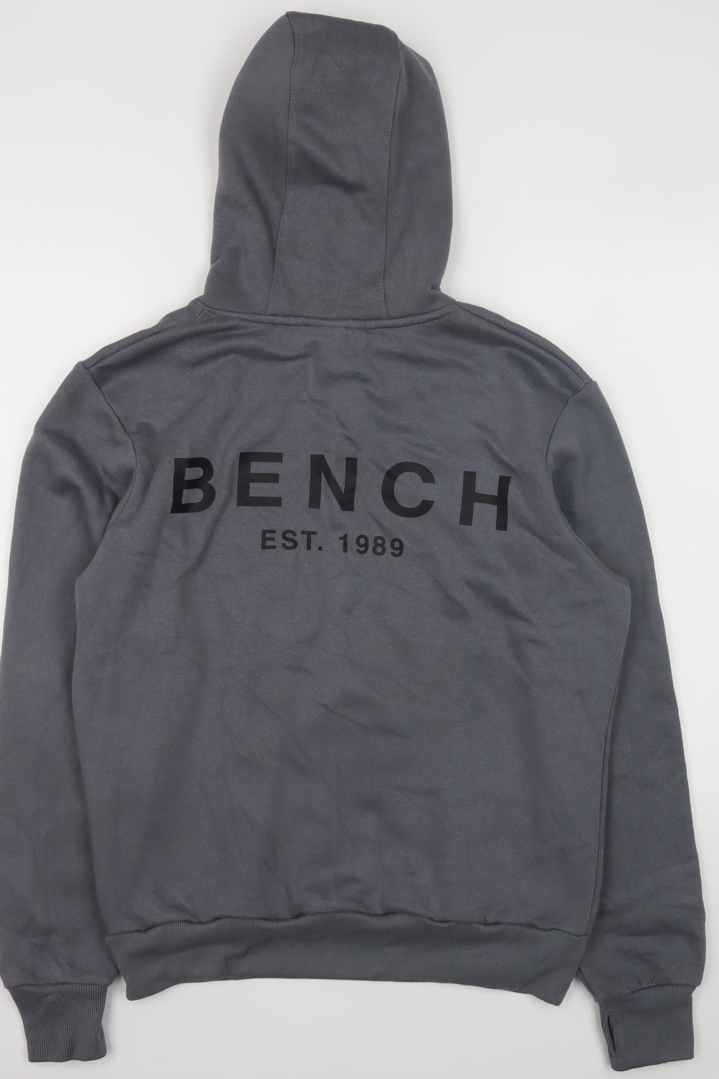 Mens UK Size M Bench Grey Pullover Hoodie