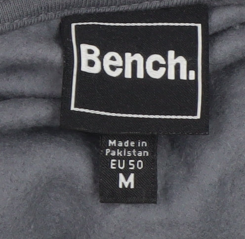 Mens UK Size M Bench Grey Pullover Hoodie