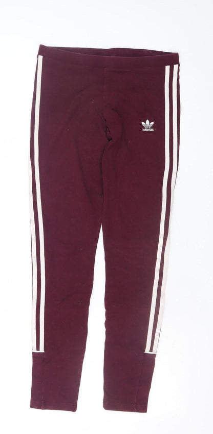 Womens UK Size 8 adidas  Leggings Brown Leggings