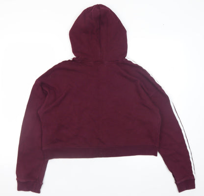 Womens UK Size 10 adidas Red Pullover Hoodie