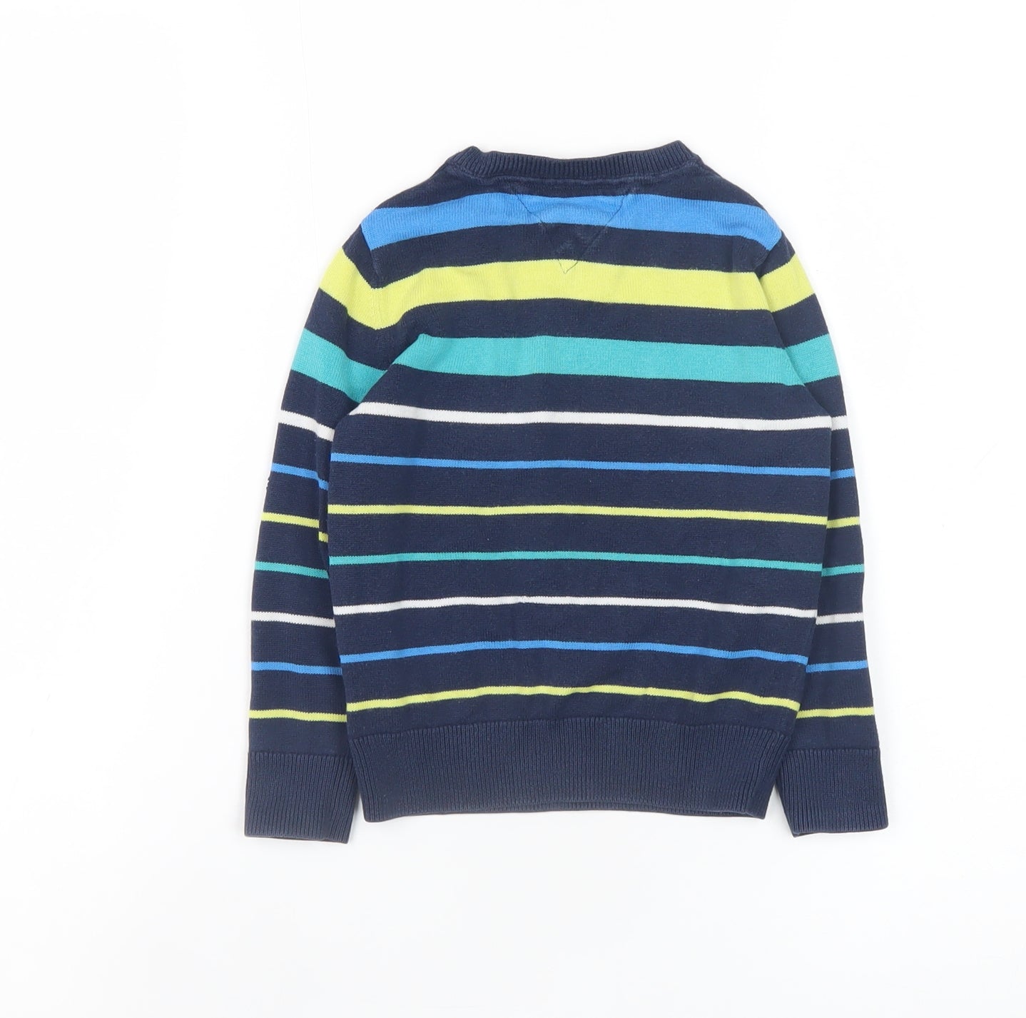 Boys UK Size 3 Years Tommy Hilfiger Blue Pullover Jumper