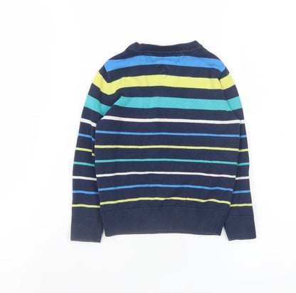Boys UK Size 3 Years Tommy Hilfiger Blue Pullover Jumper