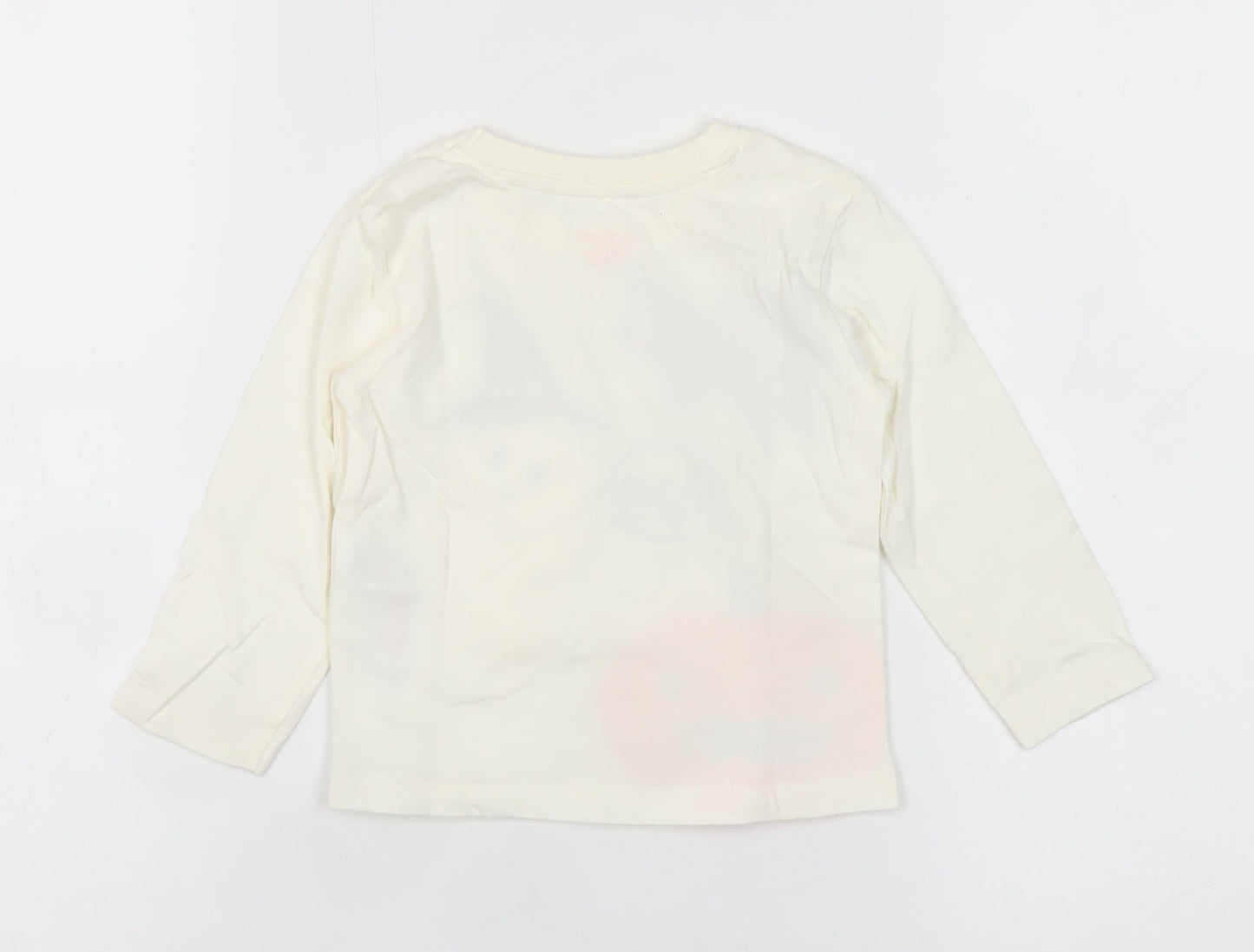 Girls UK Size 2XS Primark Ivory Basic T-Shirt