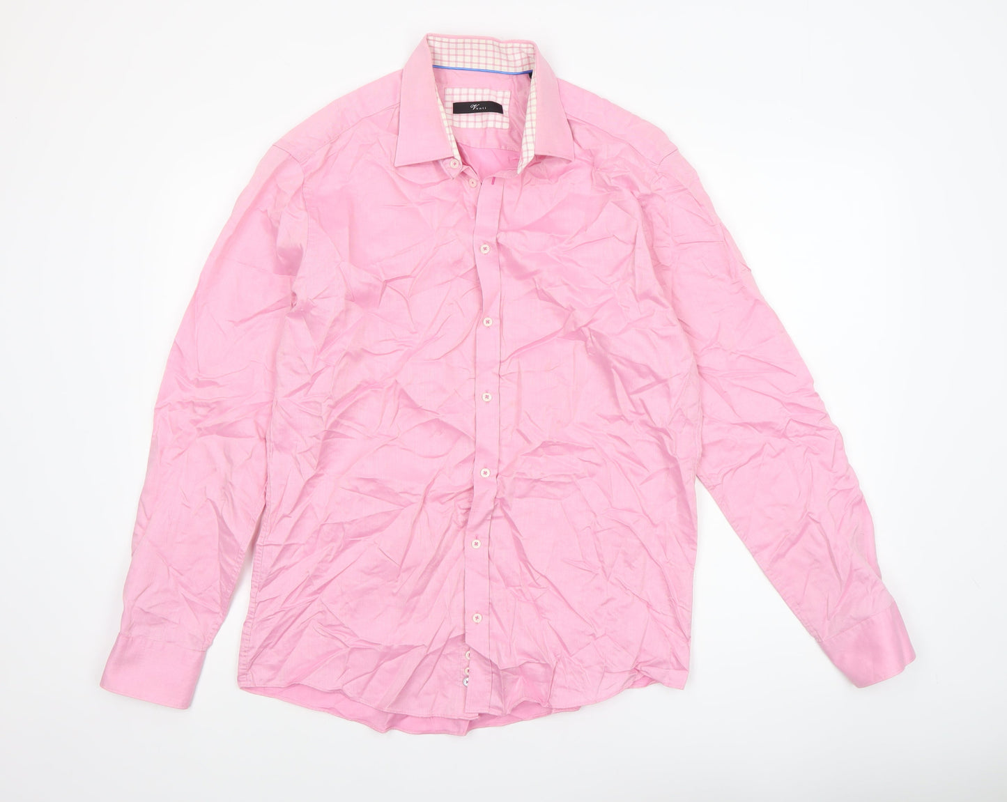 Mens UK Collar Size L Venti Smart Pink  Dress Shirt