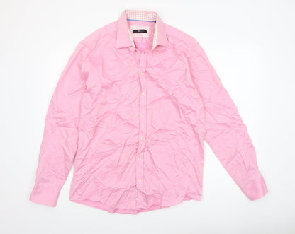 Mens UK Collar Size L Venti Smart Pink  Dress Shirt
