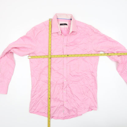 Mens UK Collar Size L Venti Smart Pink  Dress Shirt