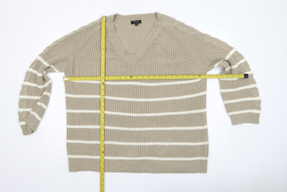 Womens UK Size 16 JD Williams Beige Pullover Jumper