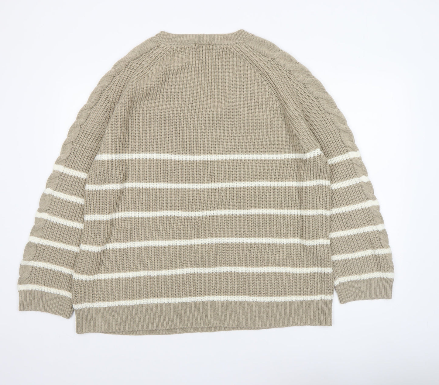 Womens UK Size 16 JD Williams Beige Pullover Jumper