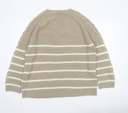 Womens UK Size 16 JD Williams Beige Pullover Jumper