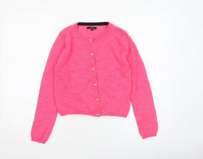 Girls UK Size 10-11 Years Marks and Spencer Pink Cardigan Jumper