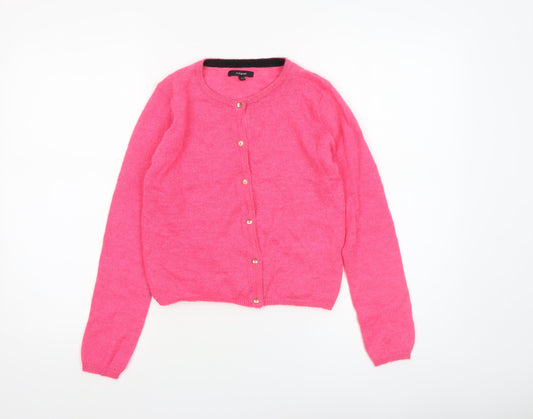 Girls UK Size 10-11 Years Marks and Spencer Pink Cardigan Jumper